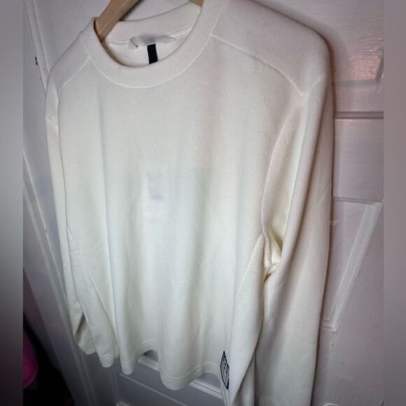 NWTs RAINS Fleece Sweatshirt in Fossil Size Medium - Picture 7 of 11